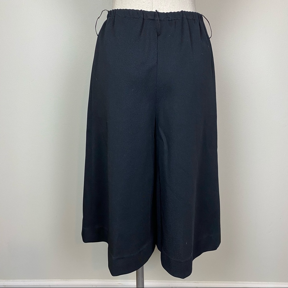 Vintage Black High Waisted Wide Leg Crop Pants - Picture 7 of 8